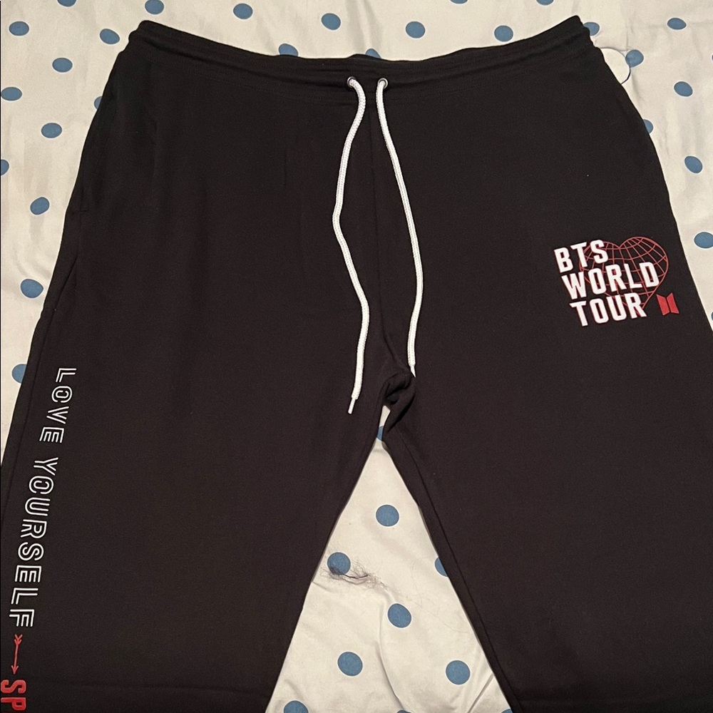 BTS World Tour Black Sweatpants